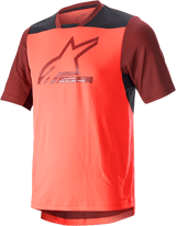 ALPINESTARS Drop 6.0 V2 Jersey - Short - Sleeve - Coral/Black - Small 1766322 - 3141 - SM - Electrek Moto