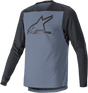 ALPINESTARS Drop 6.0 V2 Long - Sleeve Jersey - Black/Gray - Large 1766422 - 9291 - LG - Electrek Moto