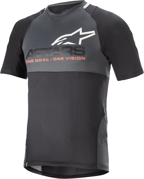 ALPINESTARS Drop 8.0 Jersey - Short - Sleeve - Black/Coral - Large 1766621 - 1793 - LG - Electrek Moto