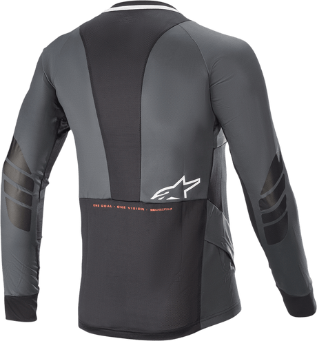 ALPINESTARS Drop 8.0 Long - Sleeve Jersey - Black/Coral - 2XL 1766921 - 1793 - 2X - Electrek Moto
