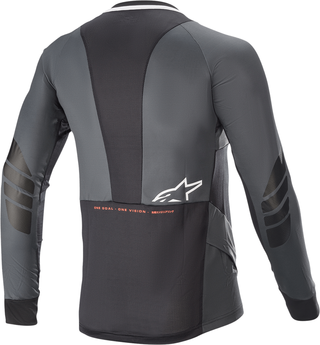 ALPINESTARS Drop 8.0 Long - Sleeve Jersey - Black/Coral - Large 1766921 - 1793 - LG - Electrek Moto