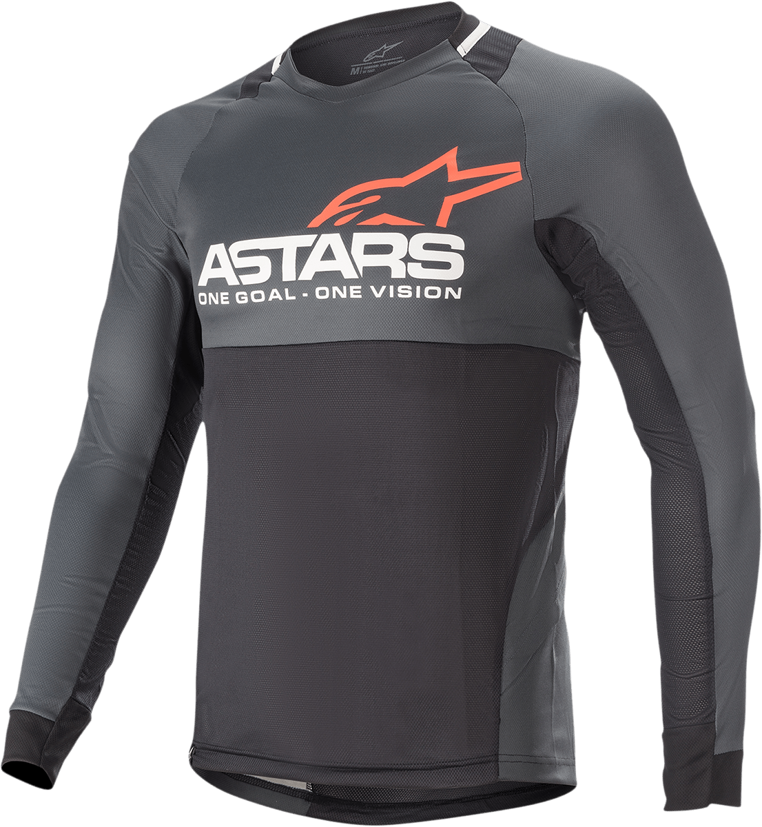 ALPINESTARS Drop 8.0 Long - Sleeve Jersey - Black/Coral - Large 1766921 - 1793 - LG - Electrek Moto