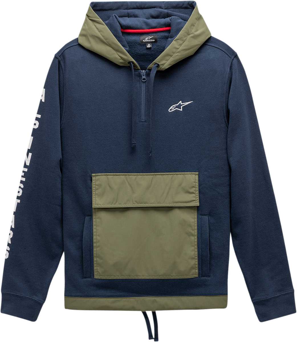 ALPINESTARS Explorer Hoodie - Navy - XL 12115220070XL - Electrek Moto