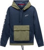 ALPINESTARS Explorer Hoodie - Navy - XL 12115220070XL - Electrek Moto