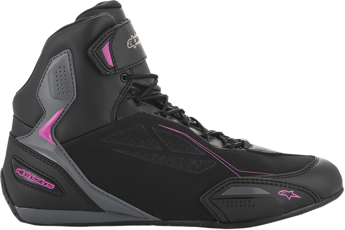 ALPINESTARS Faster - 3 Drystar? Shoes - Black/Gray/Pink - US 10 25409191139 - 10 - Electrek Moto