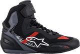 ALPINESTARS Faster - 3 Rideknit Shoes - Black/Gray/Red - US 10.5 25103191165105 - Electrek Moto