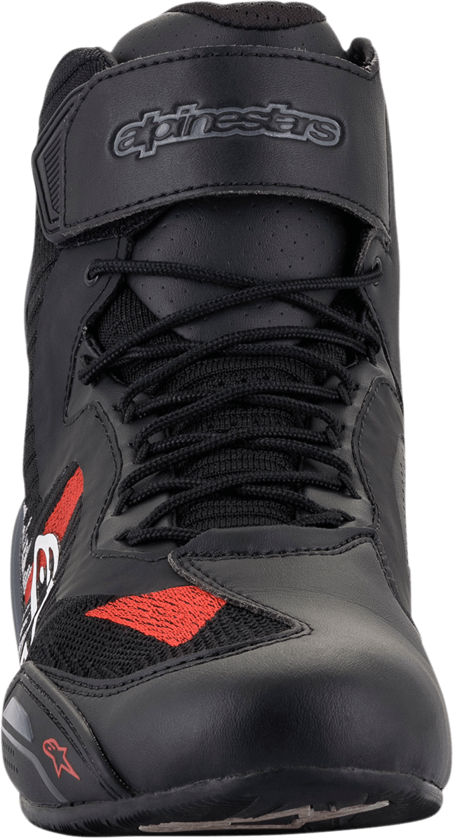 ALPINESTARS Faster - 3 Rideknit Shoes - Black/Gray/Red - US 11.5 25103191165115 - Electrek Moto