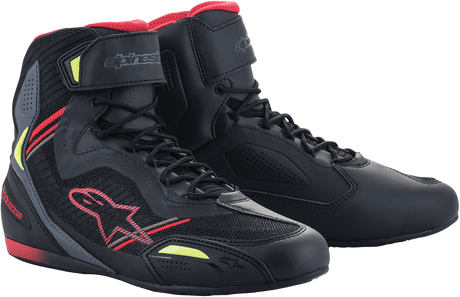 ALPINESTARS Faster - 3 Rideknit Shoes - Black/Red/Yellow - US 10.5 251031913610.5 - Electrek Moto