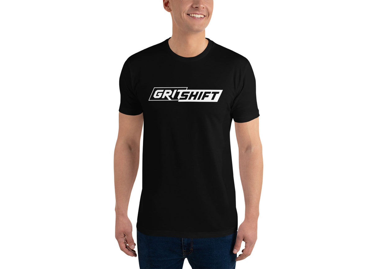 GritShift Short Sleeve T-shirt White Logo