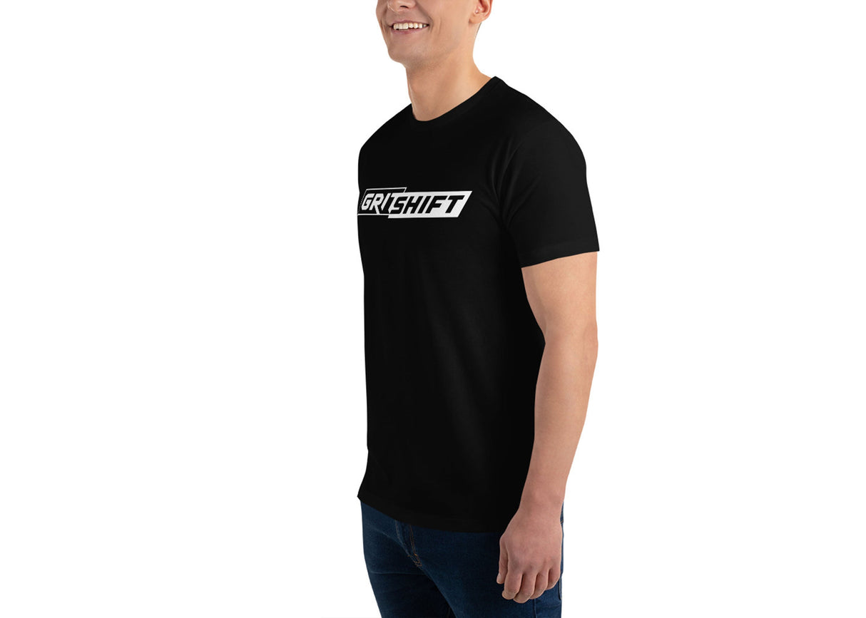 GritShift Short Sleeve T-shirt White Logo