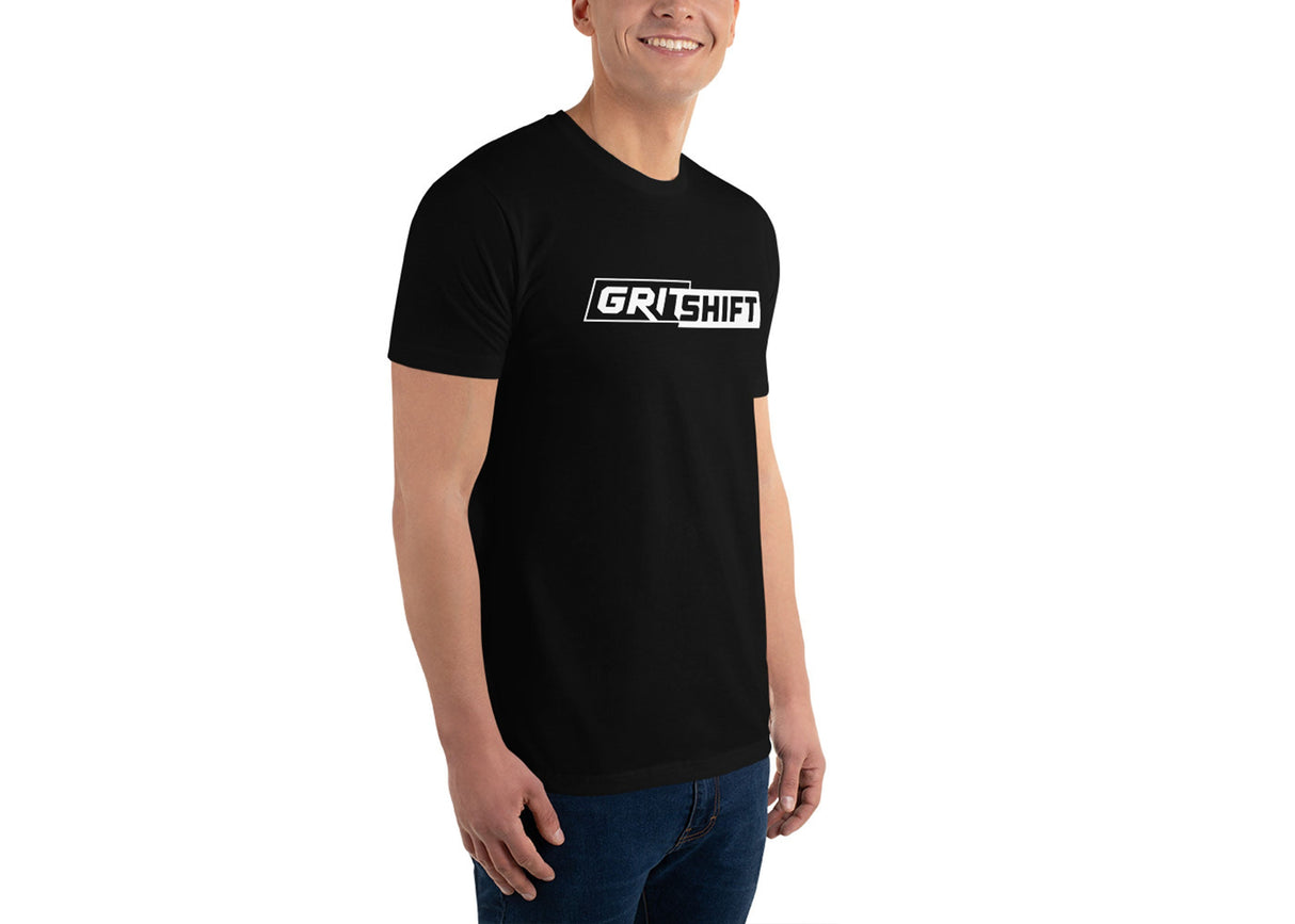 GritShift Short Sleeve T-shirt White Logo