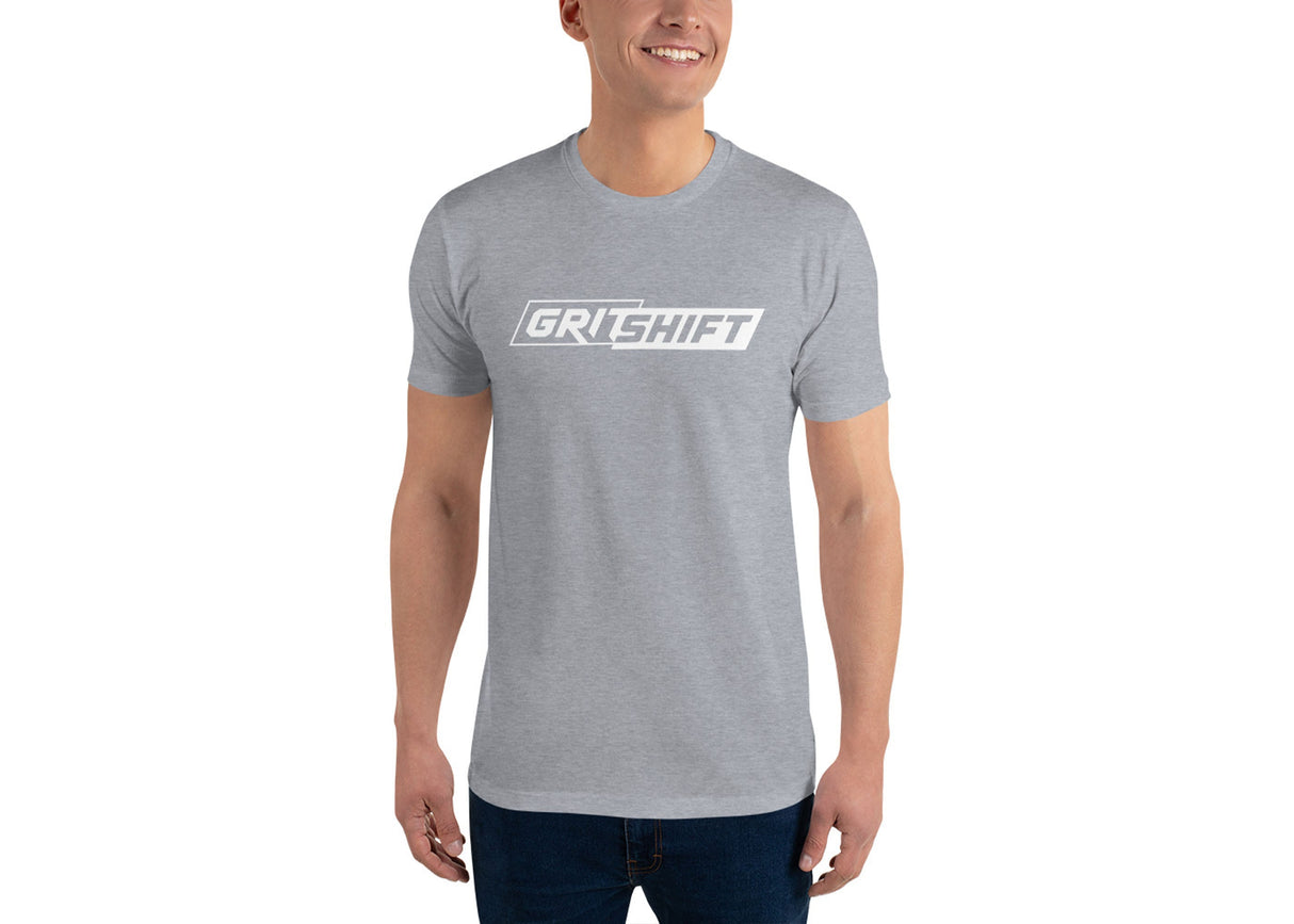 GritShift Short Sleeve T-shirt White Logo