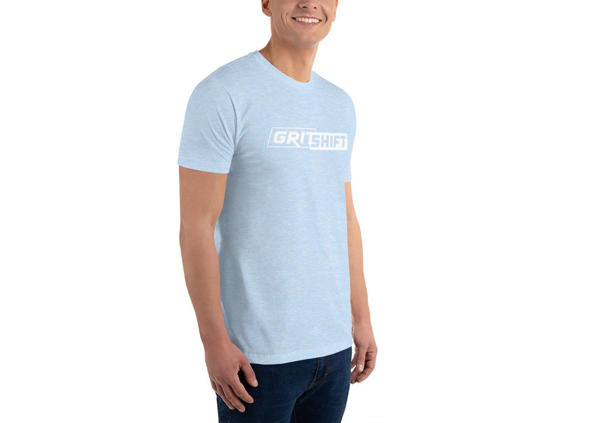 GritShift Short Sleeve T-shirt White Logo