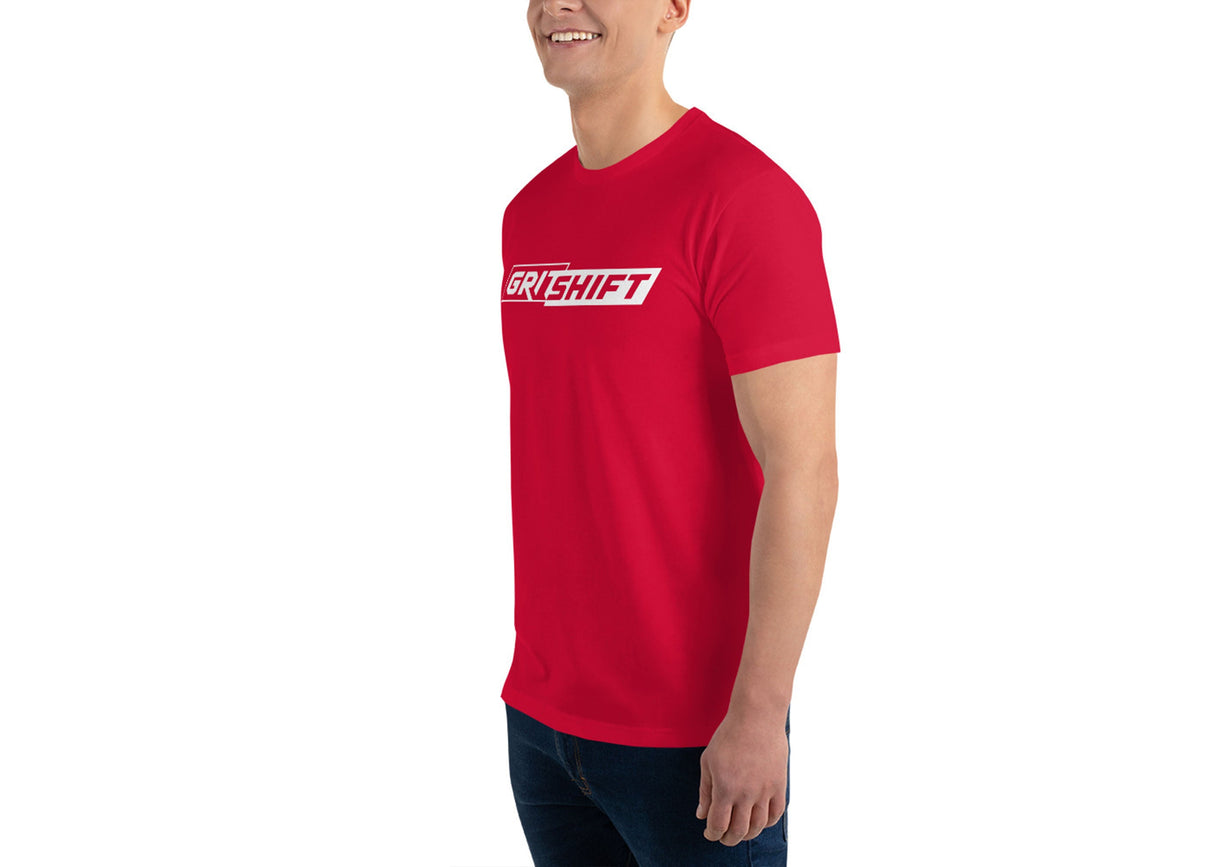 GritShift Short Sleeve T-shirt White Logo