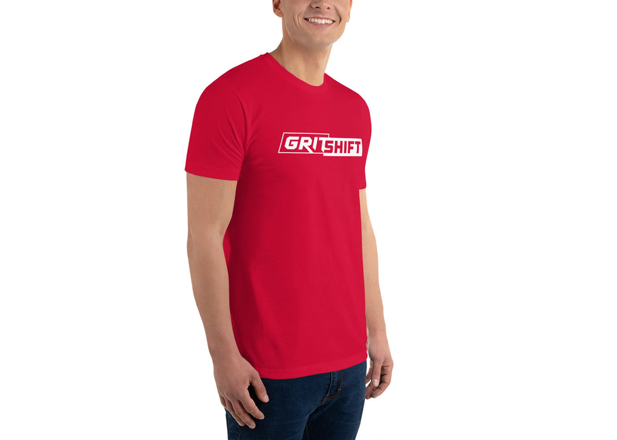 GritShift Short Sleeve T-shirt White Logo