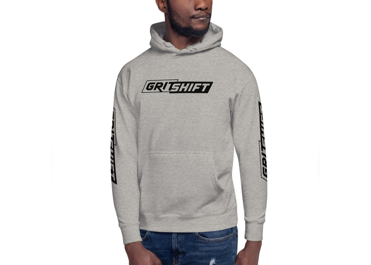 GritShift Unisex Hoodie Black Logo