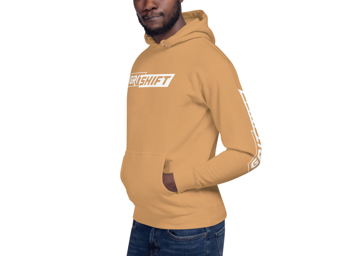 GritShift Unisex Hoodie White Logo