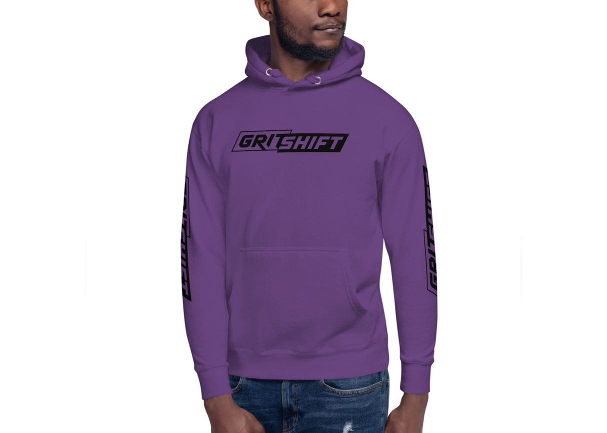 GritShift Unisex Hoodie Black Logo