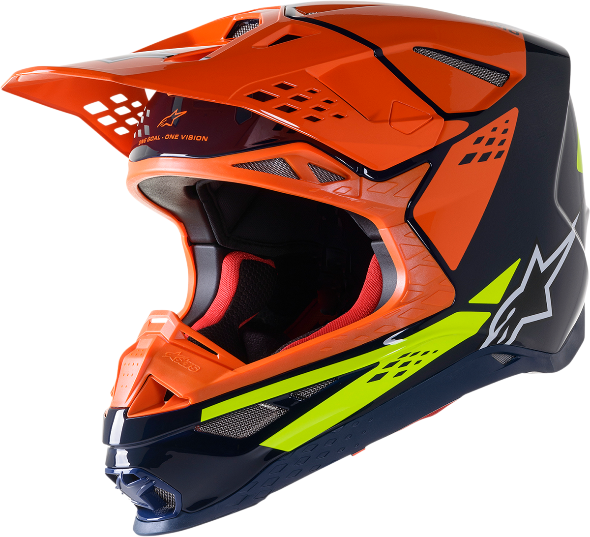 Supertech M8 Helmet - Factory - Blue/Orange/Yellow - Small – Electrek Moto