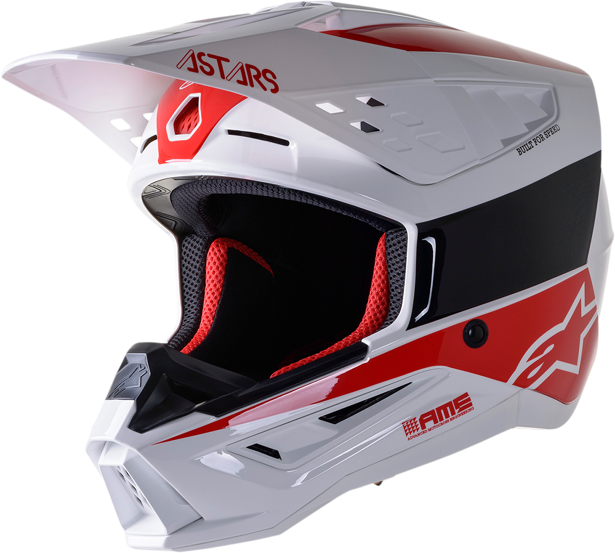SM5 Helmet - Bond - White/Red - Small