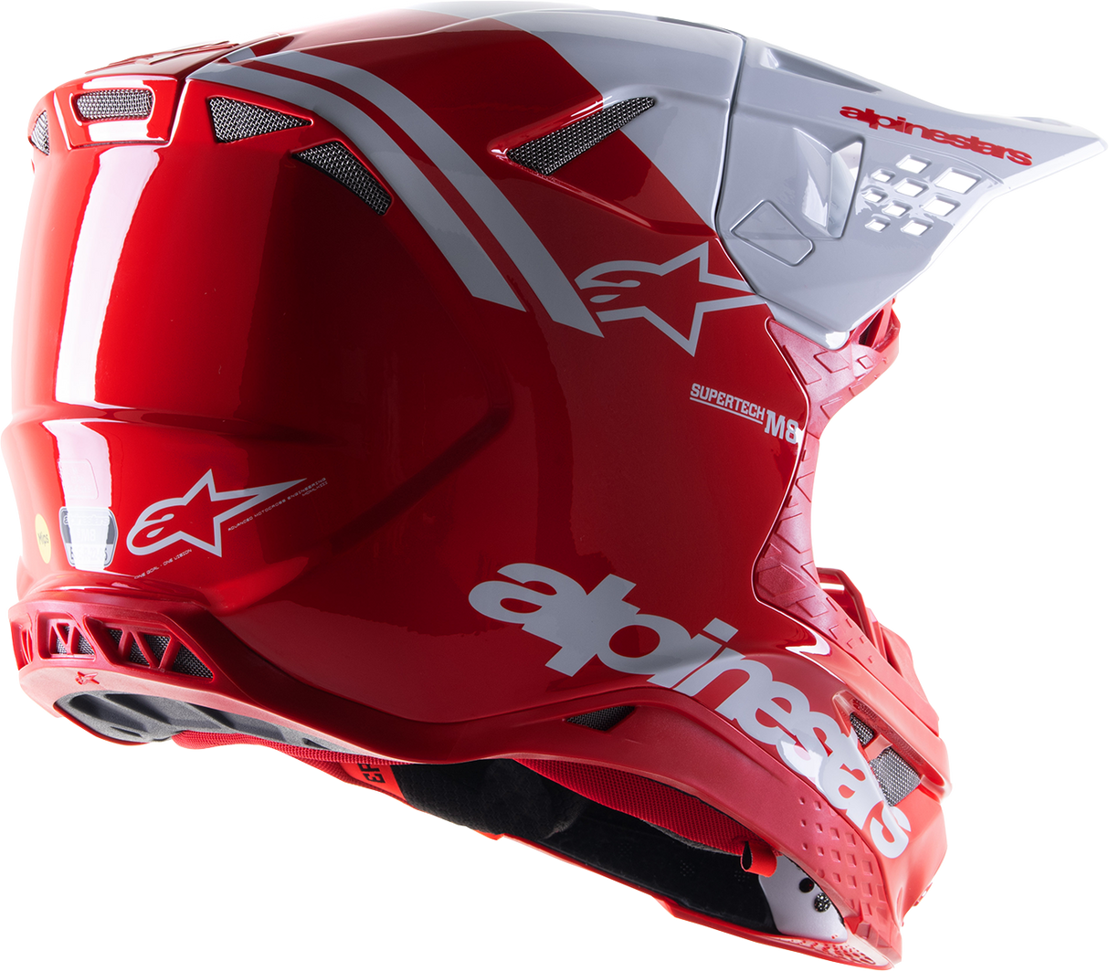 Supertech M8 Helmet - Radium 2 - MIPS® -  Gloss Red/White - Medium