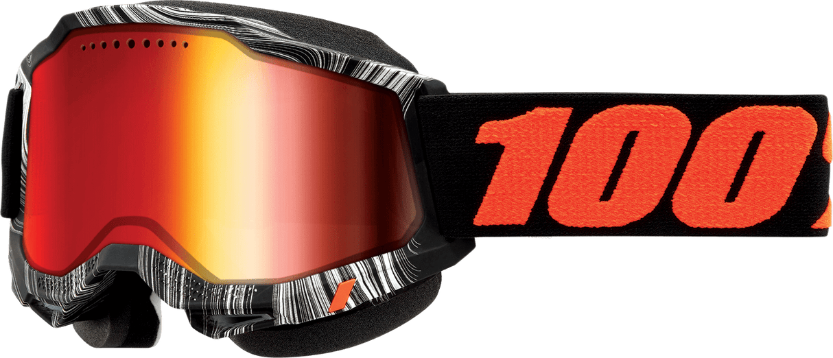 100% Accuri 2 Goggles - Geospace - Red Mirror 50022-00007 - Electrek Moto