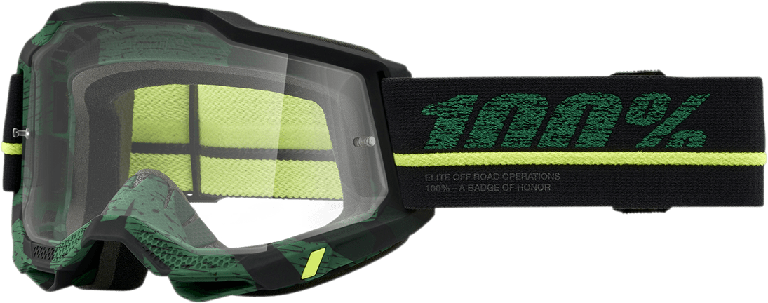 100% Accuri 2 Goggles - Overlord - Clear 50013-00011 - Electrek Moto