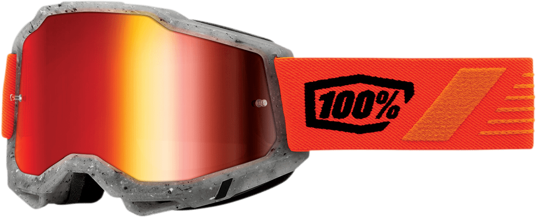 100% Accuri 2 Goggles - Schrute - Red Mirror 50014-00017 - Electrek Moto