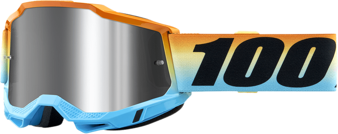 100% Accuri 2 Goggles - Sunset - Silver 50014-00013 - Electrek Moto