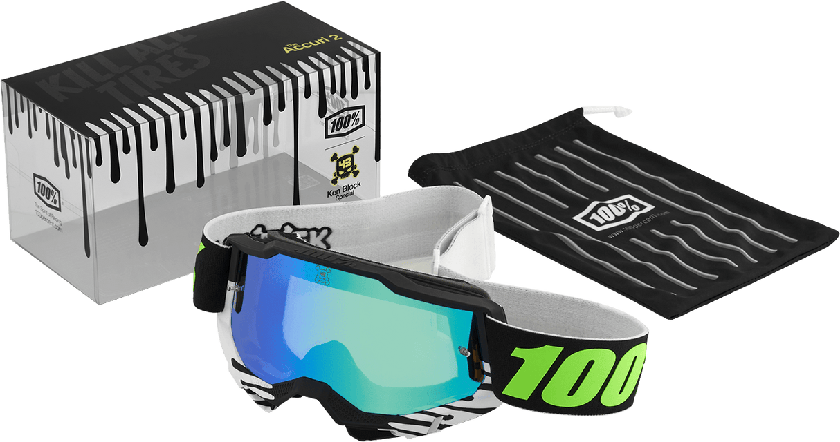 100% Accuri 2 UTV Goggles - KB43 Special - Blackdrip KB-50019-00001 - Electrek Moto