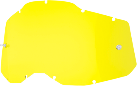 100% Accuri 2/Racecraft 2/Strata 2 Lens - Yellow 59077-00003 - Electrek Moto