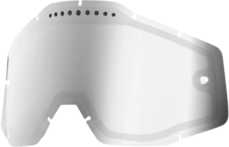 100% Accuri/Racecraft/Strata Dual Lens - Vented - Silver Mirror 59010-00001 - Electrek Moto