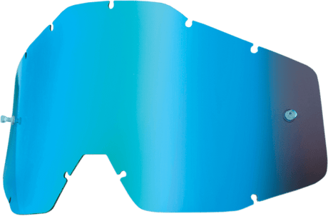 100% Accuri/Strata/Racecraft Lens - Blue Mirror 51002-002-02 - Electrek Moto