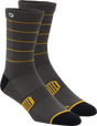 100% Advocate Socks - Charcoal/Mustard - Large/XL 24017-459-18 - Electrek Moto