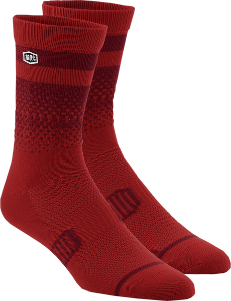 100% Advocate Socks - Cherry/Brick - Large/XL 24017-419-18 - Electrek Moto