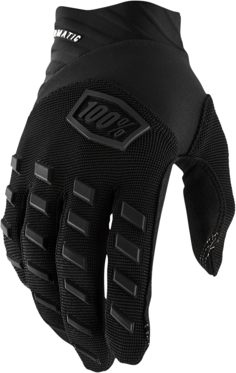 100% Airmatic Gloves - Black/Charcoal - Medium 10000-00001 - Electrek Moto
