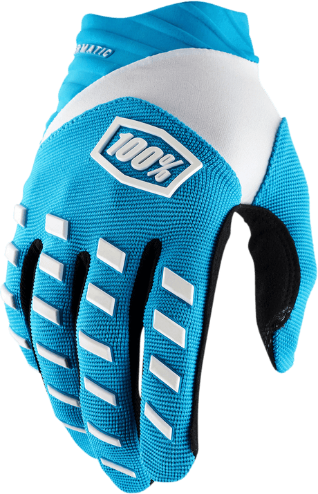 100% Airmatic Gloves - Blue - Large 10000-00007 - Electrek Moto