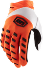 100% Airmatic Gloves - Fluorescent Orange - Medium 10000-00021 - Electrek Moto