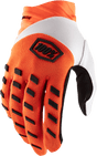 100% Airmatic Gloves - Fluorescent Orange - Small 10000-00020 - Electrek Moto