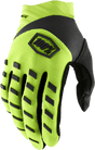 100% Airmatic Gloves - Fluorescent Yellow/Black - Small 10000-00010 - Electrek Moto