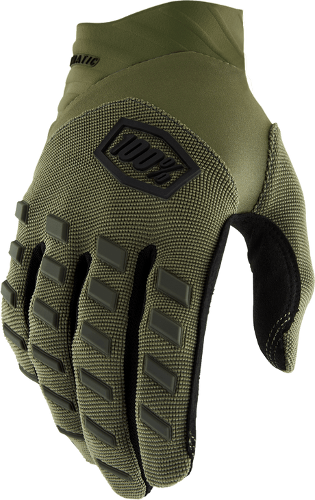 100% Airmatic Gloves - Green - XL 10000-00038 - Electrek Moto