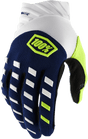 100% Airmatic Gloves - Navy/White - Small 10000-00015 - Electrek Moto