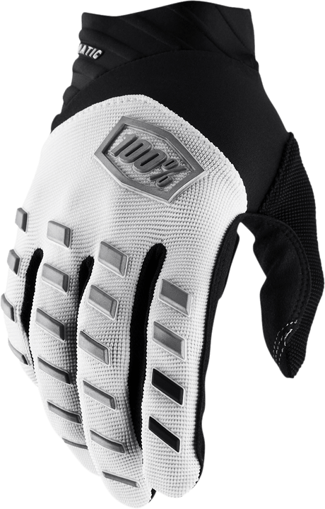 100% Airmatic Gloves - White - Large 10000-00032 - Electrek Moto