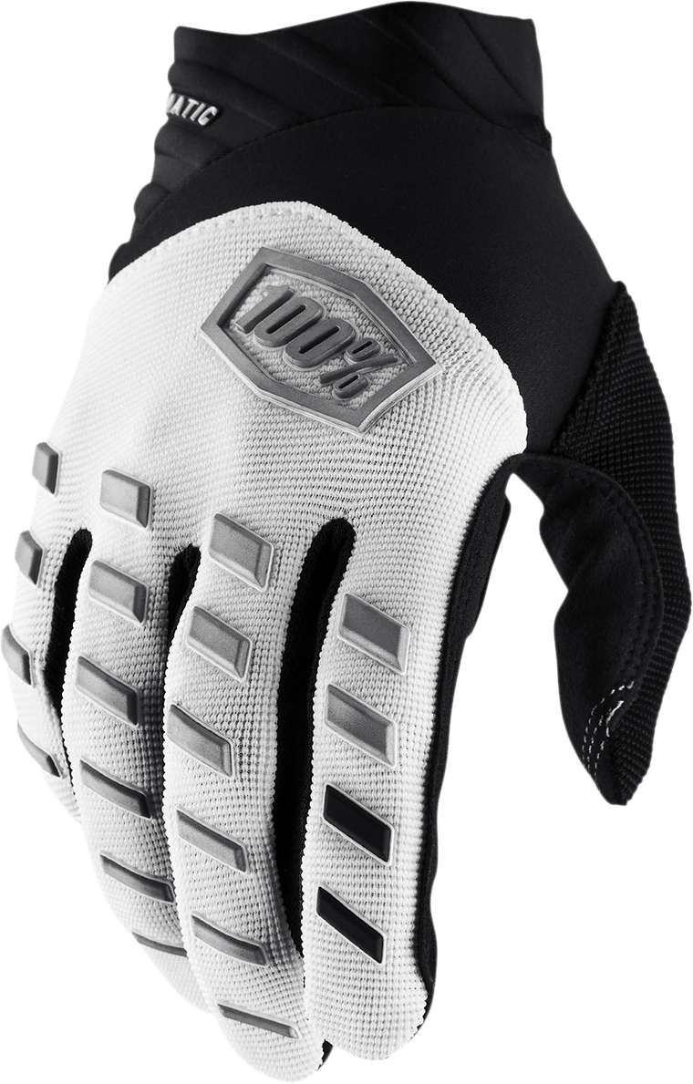 100% Airmatic Gloves - White - XL 10000-00033 - Electrek Moto