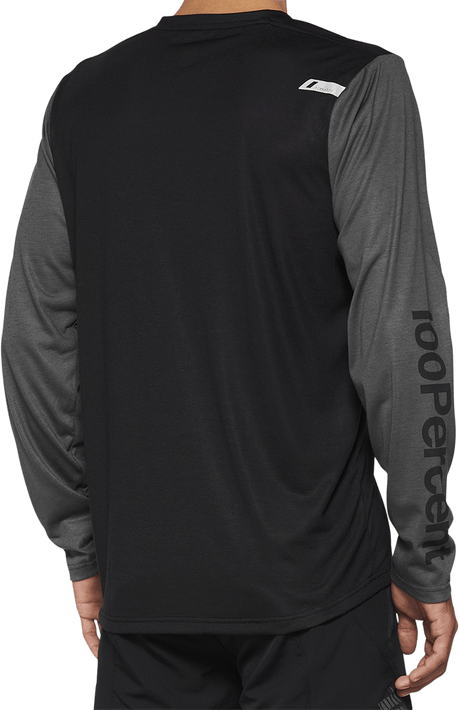 100% Airmatic Long-Sleeve Jersey - Black - Large 40019-00002 - Electrek Moto
