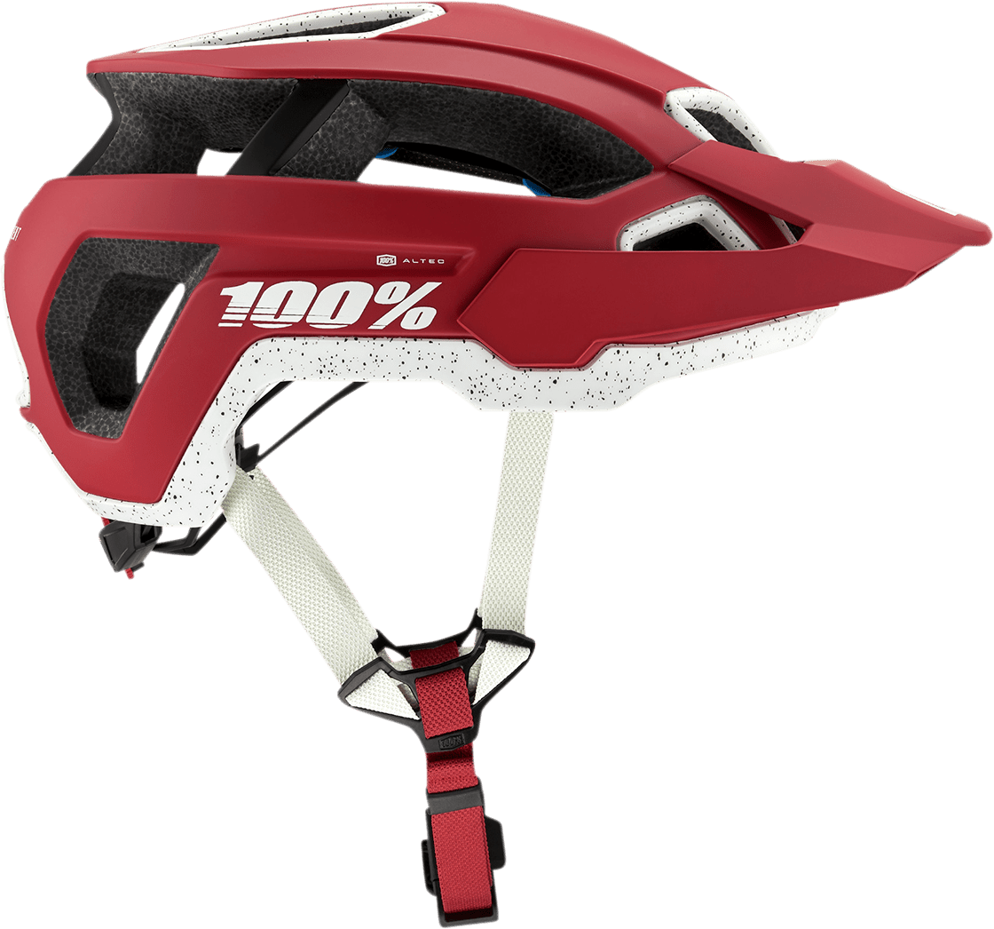 100% Altec Helmet - Fidlock - CPSC/CE - Red - S/M 80004-00005 - Electrek Moto