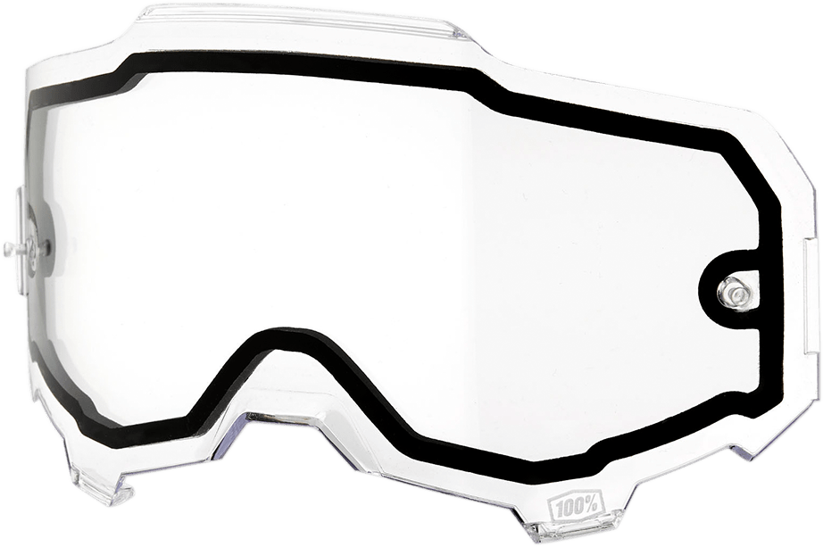 100% Armega Dual Lens - Clear 59051-00001 - Electrek Moto