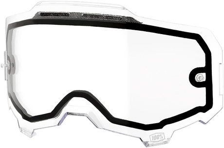 100% Armega Dual Lens - Vented - Clear 59052-00001 - Electrek Moto