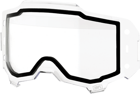 100% Armega Forecast Dual Lens - Clear 59064-00001 - Electrek Moto
