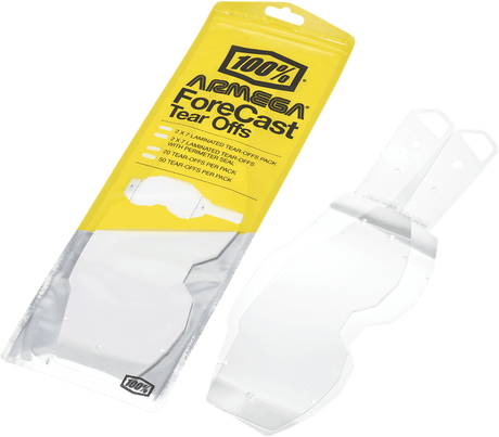 100% Armega Forecast Tear-Offs - Standard - 50 Pack 59066-00001 - Electrek Moto
